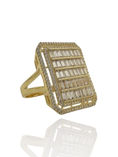 Kırıntı Baget Ekstra Büyük Boy Altın Yüzük