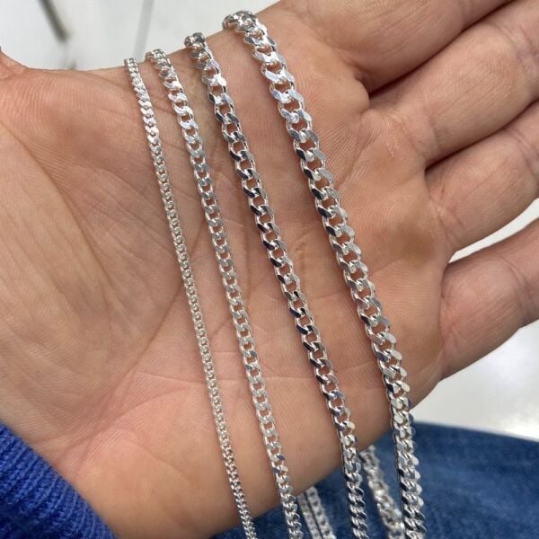 60-65 cm Gurmet Modeli Klasik Boy Boy Gümüş Erkek Zincir