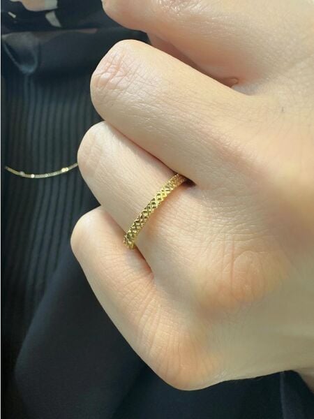 22 Ayar Altın Yıldızlı Ajda Yüzük Alyans Çok Şık