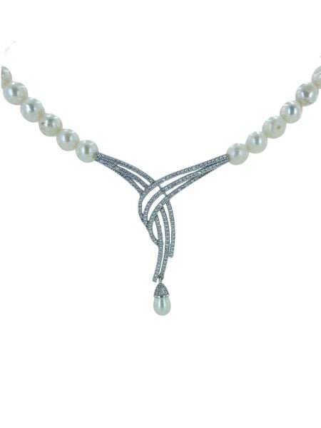 MaGümüş Suyolu Gerçek İnci Gerdanlık 925 Gümüş Kolye