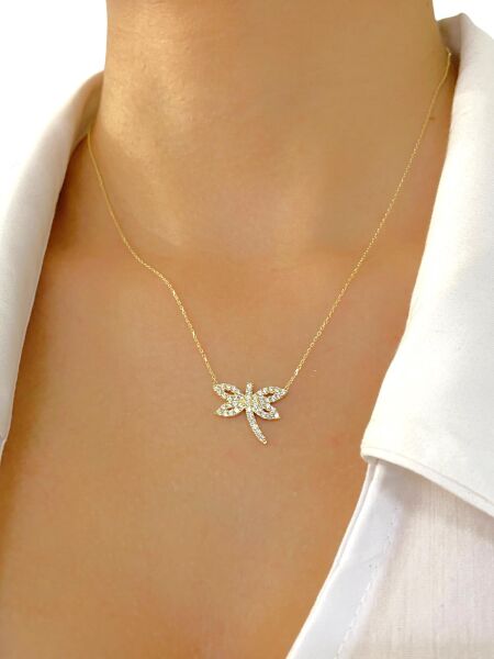 14 Ayar Altın Yusufçuk Kolye Sakatin Sembolü